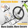 CyclingDeal Bicycle Floor Parking Rack Stand - for Mountain MTB Road Bike - Indoor Home Garage Storage - Adjustable 5 Bikes view 2