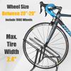 CyclingDeal Bicycle Floor Parking Rack Stand - for Mountain MTB Road Bike - Indoor Home Garage Storage - Adjustable 5 Bikes view 3