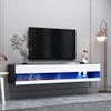 180 Wall Mounted Floating 80" TV Stand with 20 Color LEDs view 2