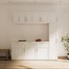 Stackable Wall Mounted Storage Cabinet, 31.50" D x 15.75" W x 19.69" H, White view 2