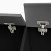 180 Wall Mounted Floating 80" TV Stand with 20 Color LEDsBlack+Grey view 3