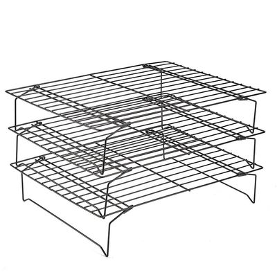 1/2pcs Stainless Steel Nonstick Cooling Rack Grid Baking Tray Biscuit/Cookie/Pizza/Bread/Cake Kitchen Baking Holder Shelf