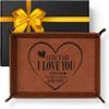 Valentines Love Gifts for Him, Valet Tray for Men Valentines Gifts, Valentines Mens Gifts for Boyfriend Husband, Valentine Gifts for Him,Husband Boyfriend Valentine Gifts from Wife Girlfriend view 1