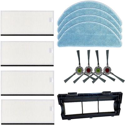 Luxuypon Brush Mop Cloth Kit Compatible with Yeedi K650 Robotic Vacuum Cleaner