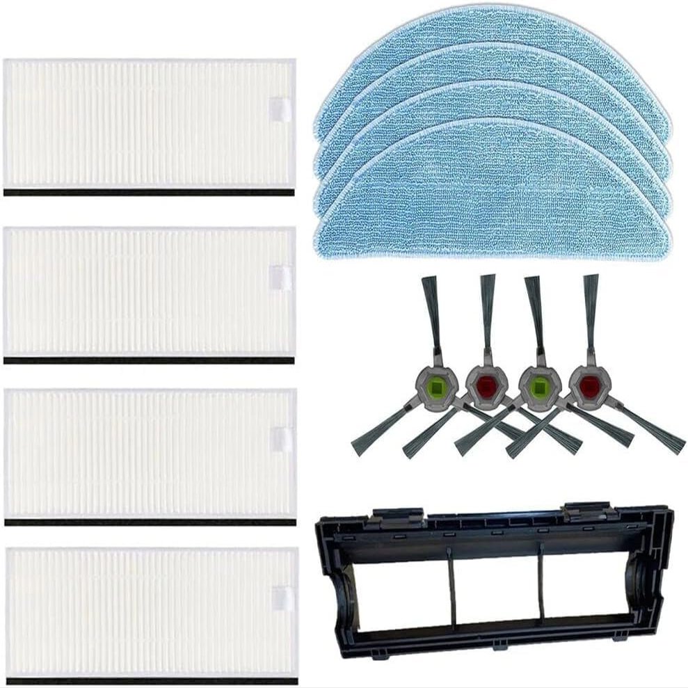 Luxuypon Brush Mop Cloth Kit Compatible with Yeedi K650 Robotic Vacuum Cleaner