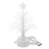 Mini Christmas Tree USB Power -Colour Desk Glowing Fiber Optic LED Christmas Tree Glowing Lights Xmas with Top Star Light Holiday Decoration view 1