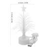 Mini Christmas Tree USB Power -Colour Desk Glowing Fiber Optic LED Christmas Tree Glowing Lights Xmas with Top Star Light Holiday Decoration view 2
