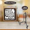 4 Inch Wooden Plaque With Metal Support - I Make Beer Disappear, What's Your Superpower? - Wood Sign Gift, Desk Decor For Home & Bar - A12 view 2