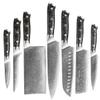 7Piece Kitchen Utensils Set Knife Block Set VG10 Damascus Kitchen Knife Set,67-Layers Super Steel With Resin Handle Professional Forged Handmade Gift Box Best Choice for Gift Giving view 1