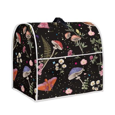 DISNIMO Mushroom Moth Dust Cover for 4.5 qt and All 5 qt Stand Mixer, Protective Stand Mixer Cover with Top Handle and Pockets for Extra Accessories