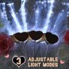 Tujoe 50 Pcs LED Wedding Sparklers Glow Sticks Heart Shape Long Fiber Optic Wands with 3 Light Modes for Send Off Reception Valentine Proposal Carnival Birthday Party Supplies Dance Floor Prop (Brown) view 4