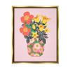 Stupell Industries Pink Modern Bouquet Framed Floater Canvas Wall Art by Pragya Kothari view 1