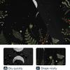 Coxila Moon Phase Shower Curtain Set Moonlit Celestial Plant Goth Gothic Witch Witchy Mysticism Toilet Lid Cover U Shaped Bath Mat 4 Pcs Decor Bathroom Non-Slip Rug Fabric Polyester 60x72 Inch view 4