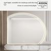 500X500 mm Illuminated Backlit LED Bathroom Mirror, Wall Mounted Multifunction Bathroom Vanity Mirror with Lights and Demister Pad, Energy-Saving Illuminated Smart Mirror 70cm/27.5in Lowerleftcut view 2