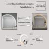 500X500 mm Illuminated Backlit LED Bathroom Mirror, Wall Mounted Multifunction Bathroom Vanity Mirror with Lights and Demister Pad, Energy-Saving Illuminated Smart Mirror 70cm/27.5in Lowerleftcut view 4