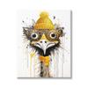 Stupell Industries Yellow Steampunk Emu Canvas Wall Art by Karen Smith view 1