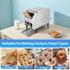 awolsrgiop 150/450 Slices/Hour Commercial Conveyor Toaster, Stainless Steel Heavy Duty Industrial Bread Baking Machine w/ 3 Ring Heating Tubes for Baking Sliced Bread, Toast (1300W(TT-150)) view 3