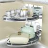 ZAIHW Pot and Pan Organizer for Cabinet, 2 Tier Swing Tray, Grey view 2