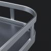 ZAIHW Pot and Pan Organizer for Cabinet, 2 Tier Swing Tray, Grey view 4