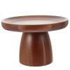 ABOOFAN Elevated Wooden Cake Tray Acacia Wood Round Cake Stand Perfect for Parties and Weddings view 1