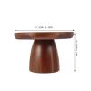 ABOOFAN Elevated Wooden Cake Tray Acacia Wood Round Cake Stand Perfect for Parties and Weddings view 3