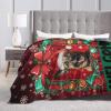 Belgian Malinois Dog Christmas Xmas Holiday Welcome Winter Throw Blanket 50X40in Warm Super Soft Flannel Blankets for Bed Sofa Great Gift8 view 2