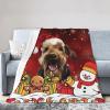 Airedale Christmas Throw Blanket 50X40in Warm Super Soft Flannel Blankets for Bed Sofa Great Gift8 view 1