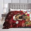 Airedale Christmas Throw Blanket 50X40in Warm Super Soft Flannel Blankets for Bed Sofa Great Gift8 view 2