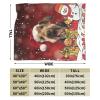 Airedale Christmas Throw Blanket 50X40in Warm Super Soft Flannel Blankets for Bed Sofa Great Gift8 view 4