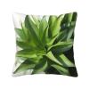 BTCOWZRV Throw Pillow Cover Green Plant with Long Leaves Print Decorative Throw Pillows Soft Pillow Cases Square Cushion Case Christmas Pillow Covers for Couch Bed Sofa Farmhouse Decor 12"x12" view 1