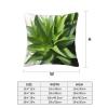 BTCOWZRV Throw Pillow Cover Green Plant with Long Leaves Print Decorative Throw Pillows Soft Pillow Cases Square Cushion Case Christmas Pillow Covers for Couch Bed Sofa Farmhouse Decor 12"x12" view 3