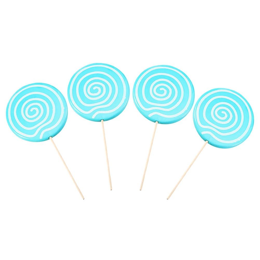 Zerodeko Giant Fake Lollipop Prop 12.2 Inch Large Simulation Candy Photo Booth Decoration for Party Event Wedding Photography Accessory
