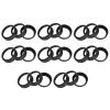 24PCS Wide Mouth Mason Jar Canning Rings, 70mm Round Mason Jar Replacement Rings Horse Mouth Iron Lid Mason Jars Tops Canning Ring Black for Regular Mouth, Wide Mouth Mason Jars view 1