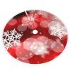 OOZ Butterfly and Music Illustration Pattern Christmas Tree Skirt 36 inchXmas Tree Skirts for Xmas Tree Ornaments and Party Holiday Decorations,Blue view 3