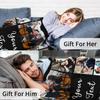 Cara Nonna Custom Blanket with Photo Personalized Picture Blanket for Christmas Valentines Day Anniversary Birthday Gifts Customized Gifts for Dad Mom Girlfriend Boyfriend Wife Husband view 4