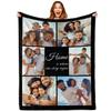 Cara Nonna Custom Blanket with Photo Personalized Picture Blanket for Christmas Valentines Day Anniversary Birthday Gifts Customized Couple Gifts for Girlfriend Boyfriend Wife Husband -9 Photo view 1
