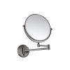 8" 20Cm Makeup Mirror Bathroom Cosmetic Mirror Folding Telescopic Wall Mounted Beauty Mirror for Bathroom,Gray,10X view 1