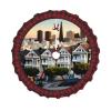 san Francisco Print Plaid Christmas Tree Skirt,Farmhouse Tree Skirt,for Holiday Party Christmas Tree Decor view 1