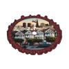 san Francisco Print Plaid Christmas Tree Skirt,Farmhouse Tree Skirt,for Holiday Party Christmas Tree Decor view 2