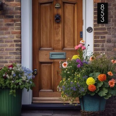 Address Sign Address Plaque For Outside House Numbers For Outside Address Signs For Houses