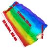 ZEBEYE Belly Dance Long Fan,Spinning Belly Dance Long Fan Pois 59" (150 cm) Pairs, Adjustable Real Silk Fan Veils (Color : Mist) view 3