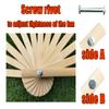 ZEBEYE Belly Dance Long Fan,Spinning Belly Dance Long Fan Pois 59" (150 cm) Pairs, Adjustable Real Silk Fan Veils (Color : Mist) view 4