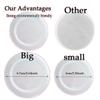 Boxweer 15PCS Yogurt Jar Lids - Clear Plastic, Reusable, BPA-Free Polypropylene, Screw Top, Transparent, Round, Microwaveable, Ideal for Oui Yogurt Jars, Glass Jars, and More view 3