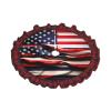 American Flag Print Plaid Christmas Tree Skirt,Farmhouse Tree Skirt,for Holiday Party Christmas Tree Decor view 2