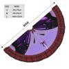 Dreamlike Purple Butterfly Print Plaid Christmas Tree Skirt,Farmhouse Tree Skirt,for Holiday Party Christmas Tree Decor view 4