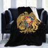 Coat of arms of Armenia Throw Blanket for Couch Bed Sofa Soft and Comfortable Blankets 60"x50" Anti-Pilling Flannel Blanket view 2