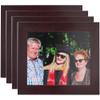 ArtToFrames 11x14 Inch Brown Picture Frame, 4 - Pack, This 2.00 inch Custom MDF Poster Frame is Mahogany, Comes with Regular Glass (Frame_Pack_4_FRBW74039-11x14) view 1