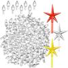 Casafield Ceramic Christmas Tree Replacement Lights - 108 Crystal Clear Bulbs and 3 Star Toppers view 1