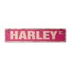 HARLEY Vintage Aluminum Street Sign Childrens Name Room Metal Sign rustic metal tin | Indoor/Outdoor | 24" Wide view 1