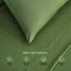 Chezmoi Collection Charisma Tencel Modal Blend Bed Sheets California King Size 4-Piece Sheet Set Forest Green - Soft and Cozy Lightweight Breathable 15" Deep Pocket Cooling Sheets view 3